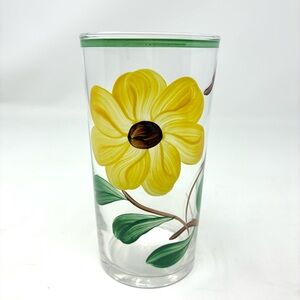Blue Ridge Southern Pottery Glassware Tumbler Ridge Daisy Pattern Federal Glass